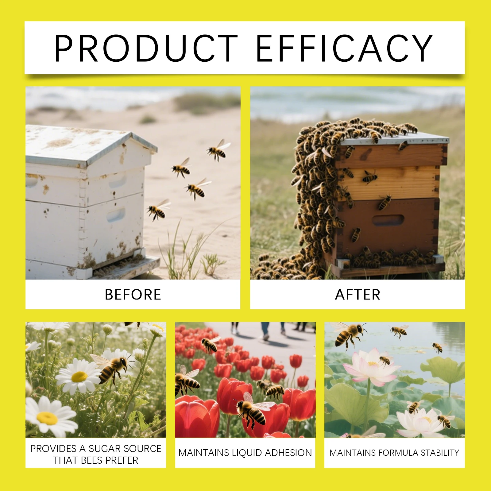 MoonSpy 100 مللي بخاخ جذب النحل للزراعة والبستنة أداة جذابة مريحة سريعة المفعول