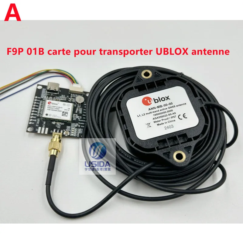 1 Stks/partij ZED-F9P-01B 02b 04b Gps Rtk Gnss Ublox F 9P Draagt ANN-MB-00 L1/L2 Radiofrequentie Antenne