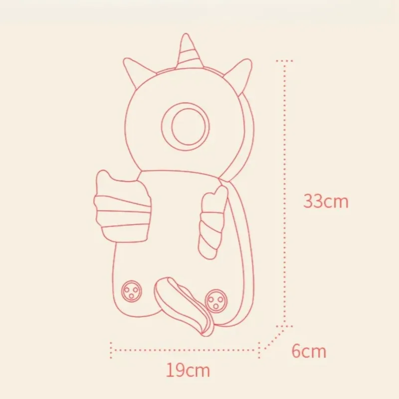 Эргономичная защита для спины ребенка, двухслойная подушка со съемным чехлом для новорожденных до 2 лет, регулируемые защитные ремни