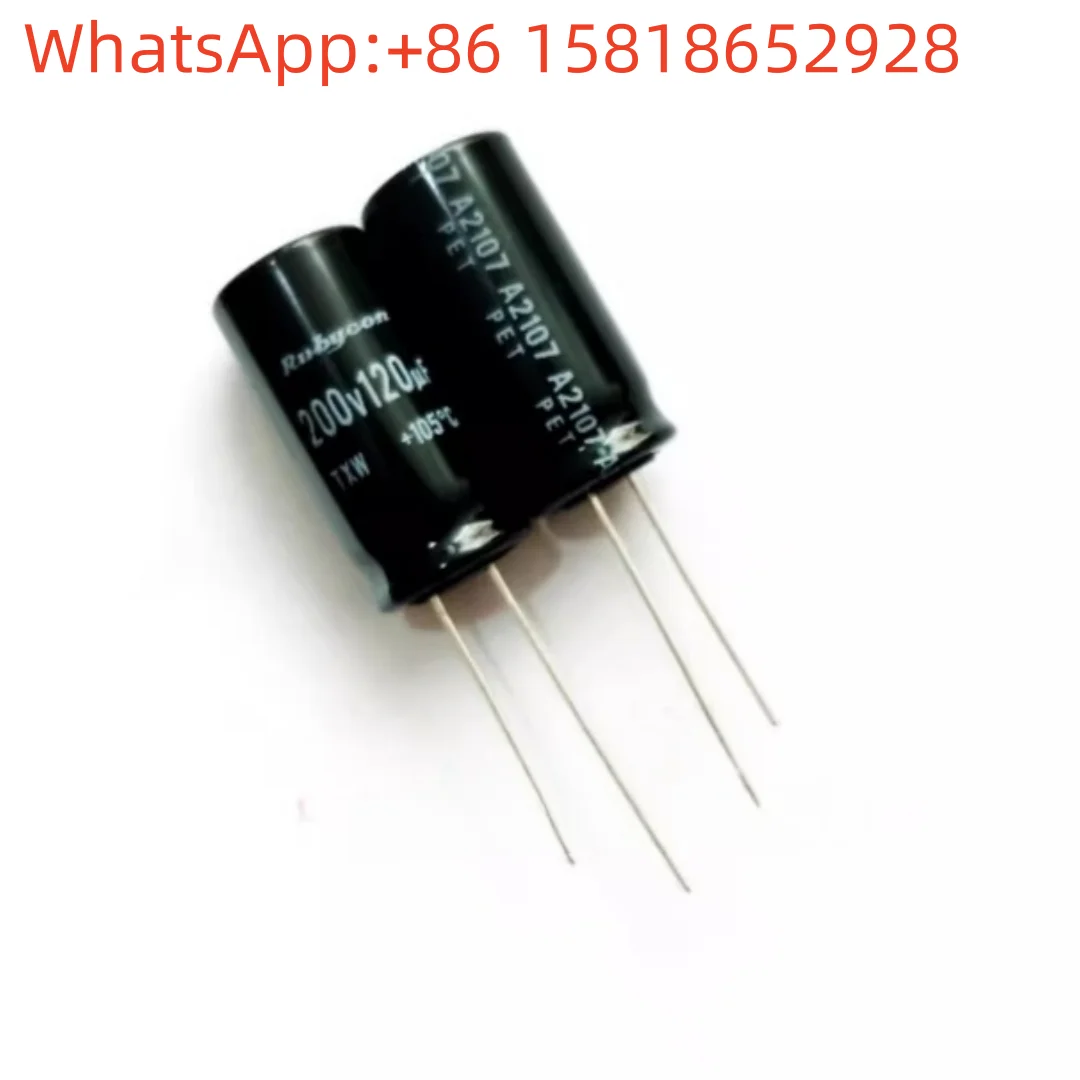 10pcs 200V 120UF 12.5X25 Ruby TXW High-Frequency Low-Resistance 120UF 200V Original Electrolytic Capacitor