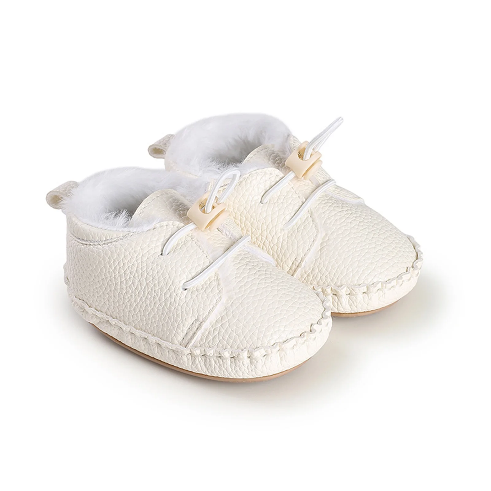 

Зимняя прогулочная обувь для маленьких мальчиков и девочек 0-12 месяцев, модная однотонная удобная нескользящая обувь