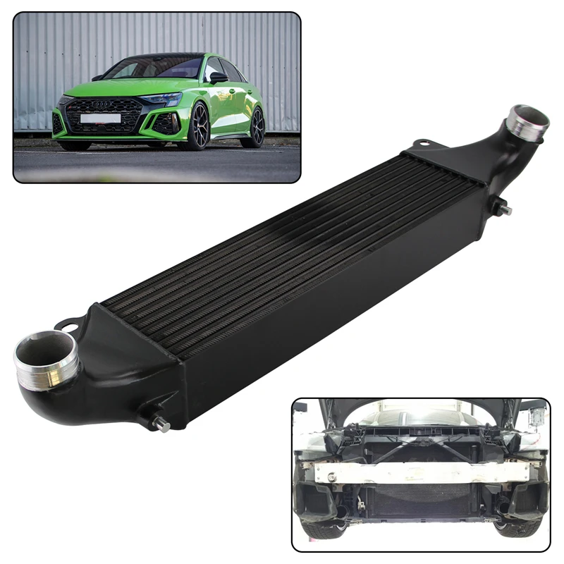 Aluminum Performance Competition Intercooler Fit For Audi RS3 8V 15-16 Audi TTRS 8S 2016+ Black