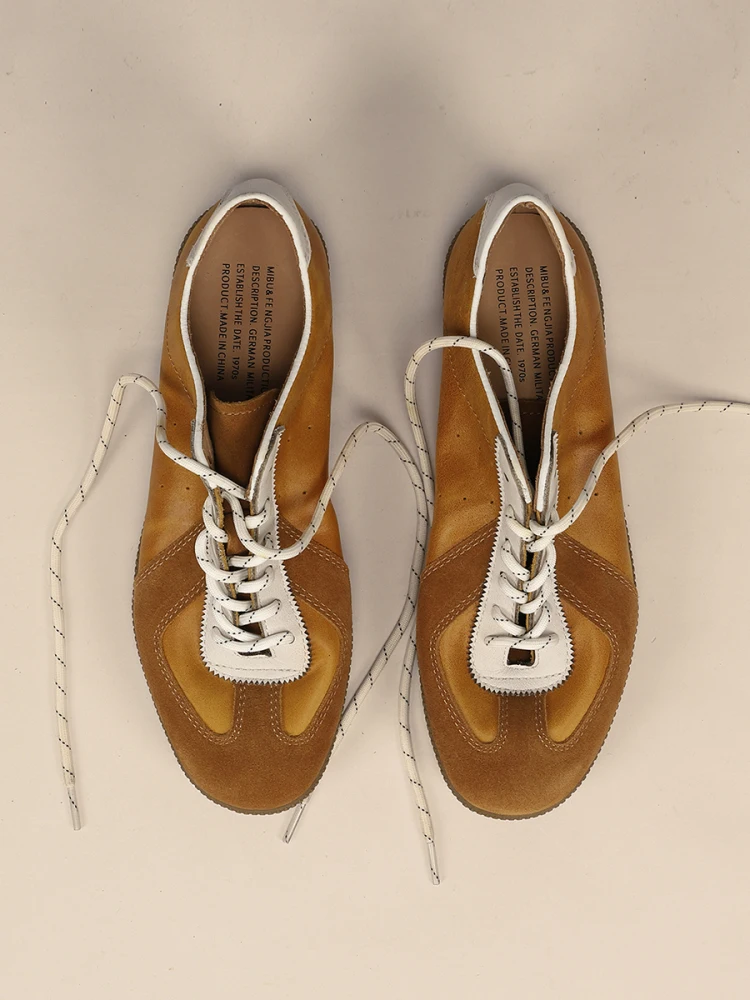 FengJia الصيف الرجعية Sle جلد البقر Deqin oes الرجال النساء الأصفر عادية oes عادي تو الجلود Bla Agan الأحذية Spor