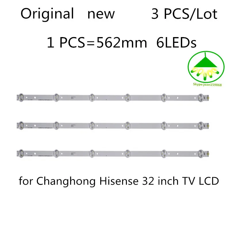 FOR 6PCS/Lot  100%NEW  for samsung Hisense article 32 inch LED lights SVJ320AG2 REV2-6 LED - 130307 - a single lamp bead 6pcs