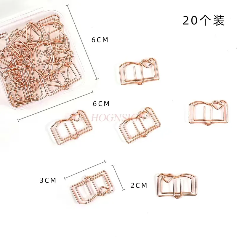 20pcs Creative paper clip, hand shaped flower art fixing pin, flower packaging material, bouquet card clip