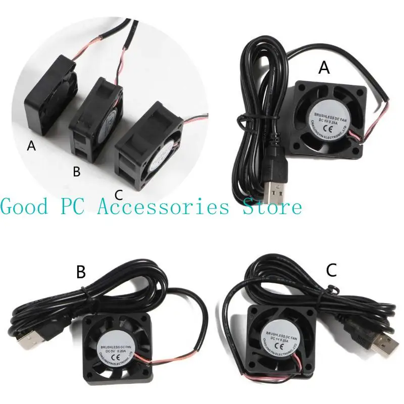 R53C USB FANS FANS CPU RADIATOR 5V 2PIN USB FANS для компьютерного радиатора корпуса