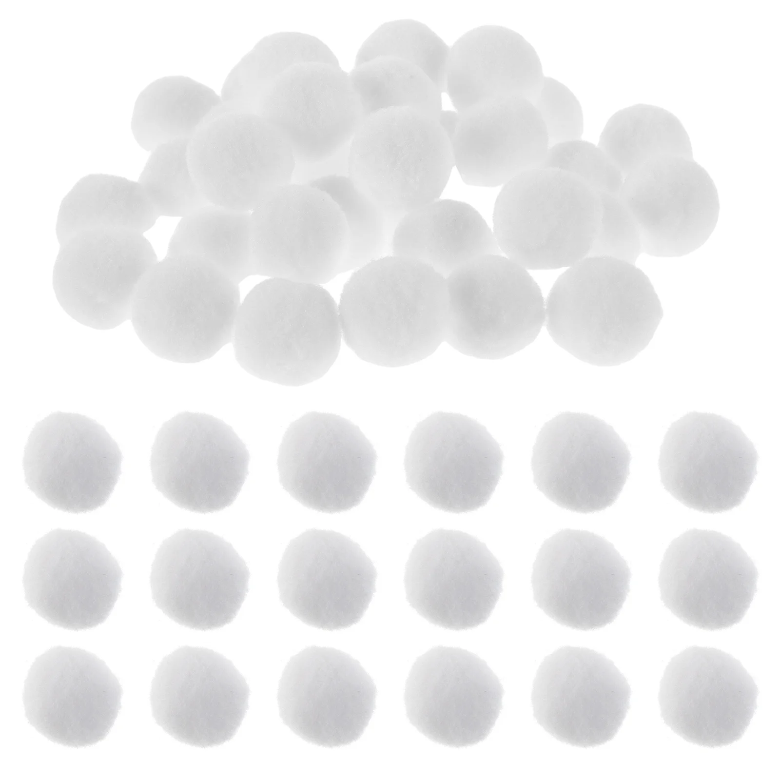 200 szt. Mini Pomponów do Rękodzieła Białe Kulki Kreatywne Projekty dla Dzieci DIY Dekoracje Szkolne Zajęcia Rękodzielnicze Miękkie Elastyczne
