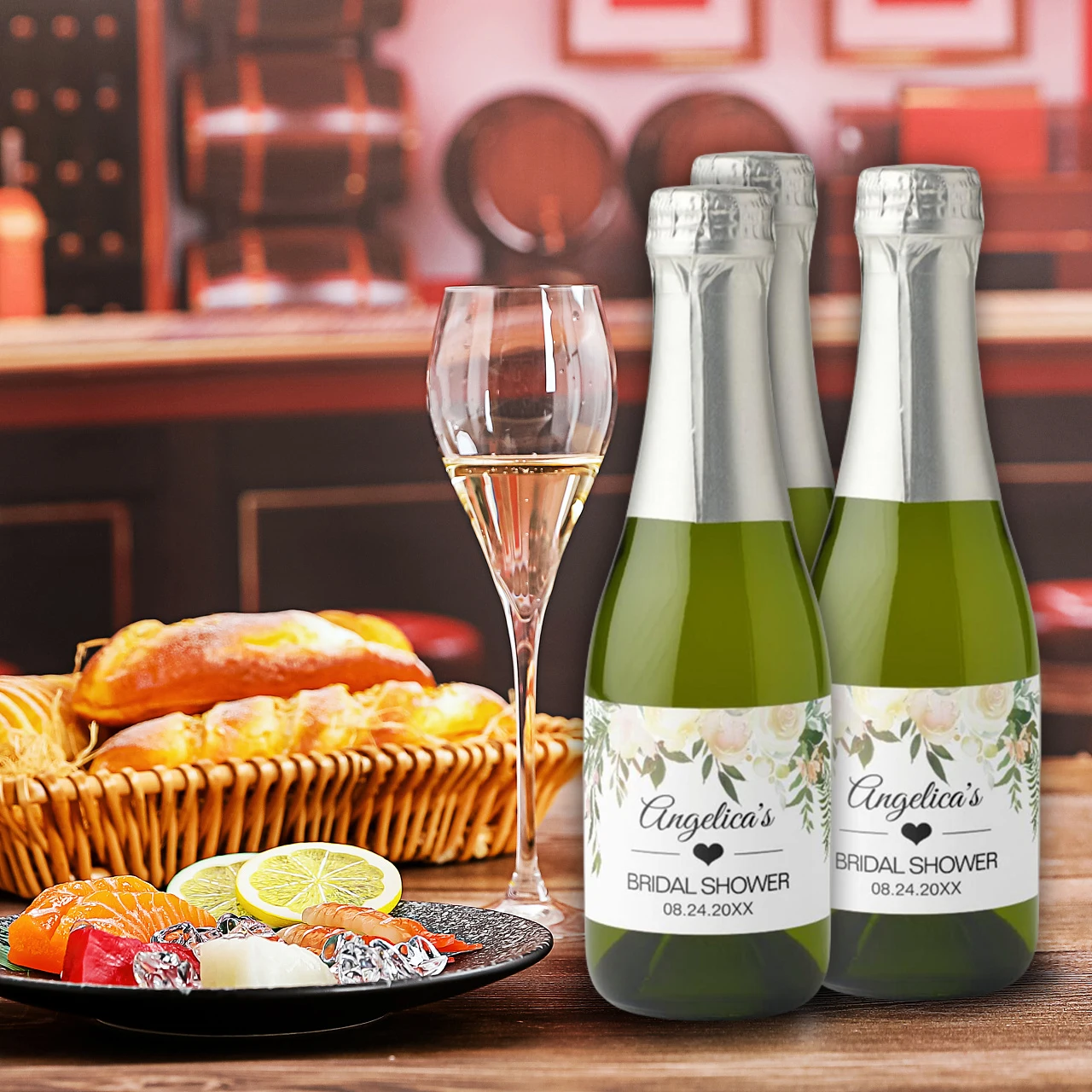 

Pairs well with Bridesmaid Duties, Maid of Honour, Bride Squad, Bride, Champagne Wine Bottle Sticker | Maid of Honor