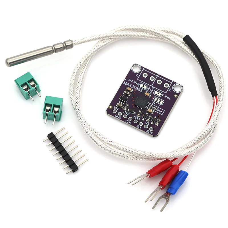 1/5/10Pcs MAX31865 Temperature Sensor Module RTD Digital Conversion Module PT100-PT1000 Temperature Acquisition for Arduino