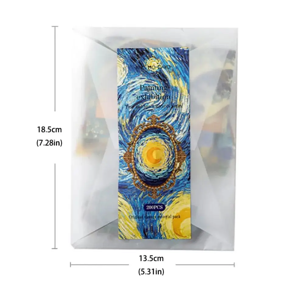 Mr. Paper 4 Styles 200pcs/bag Vintage Coffee Stickers Creative Painting Exhibition Hand Account Decorative Stationery Stickers view 3