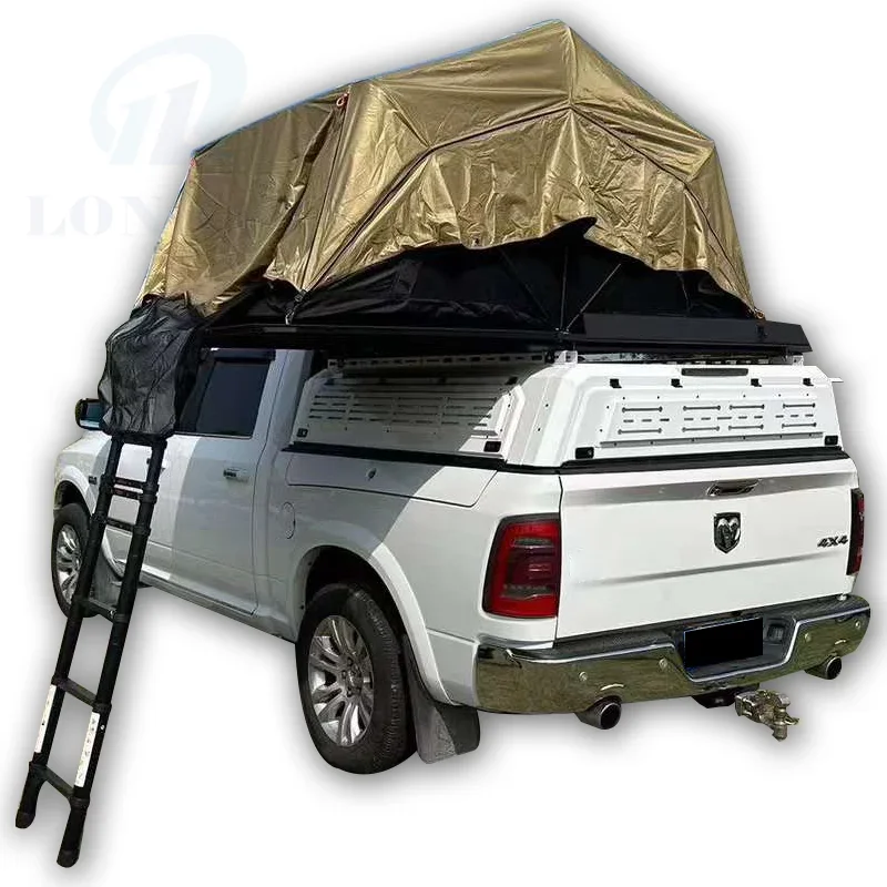 Scan The Original Car Data Development Pickup Truck Camper Canopy Steel Hard Top Waterproof Topper  Half Height Canopy