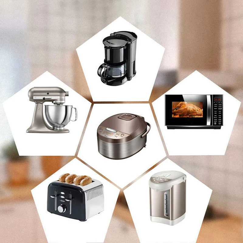 Ensemble d'enrouleur de cuisine amélioré, gestion des câbles, support enveloppé, friteuse à air, cafetière, fixateur de fil, adapté aux appareils électroménagers