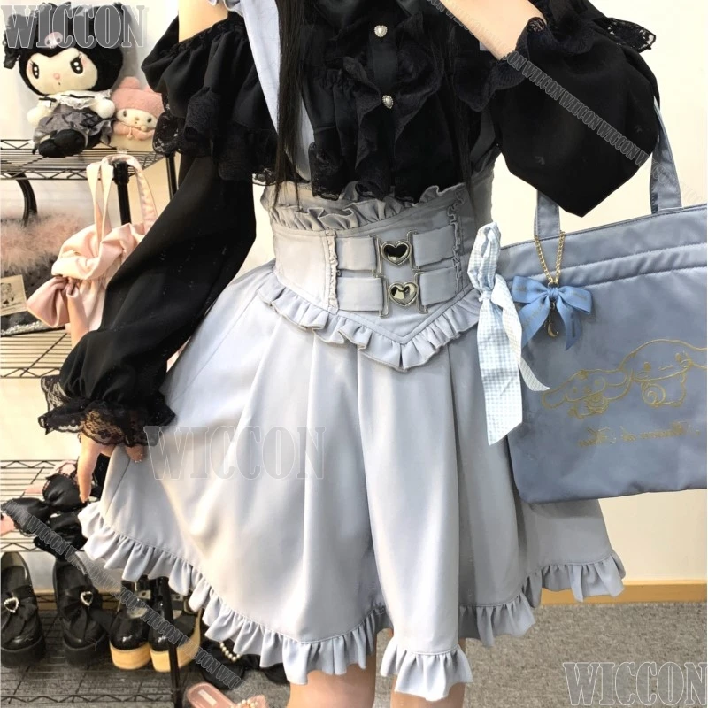 Overall Dress Jirai Kei Maid Cosplay Costume Kawaii Underground Idol Cute JK Dress Girl Women Christmas Holloween Customized