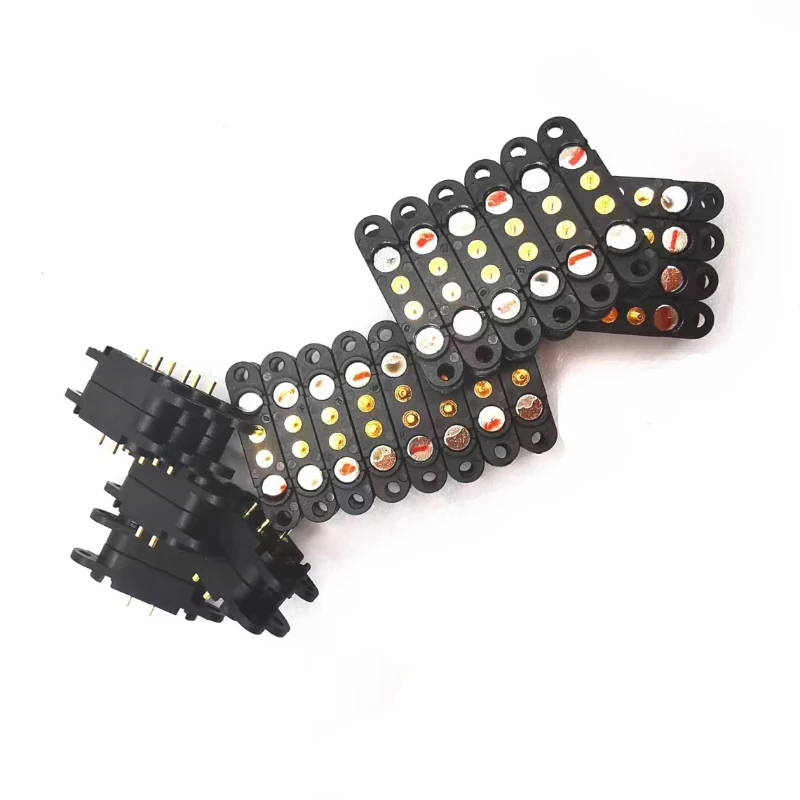 

1-10pcs 2A DC Magnetic Pogo Pin Connector 2Pin 3Pin Pogopin Male Female Spring Loaded DC Power Socket 2P 3P