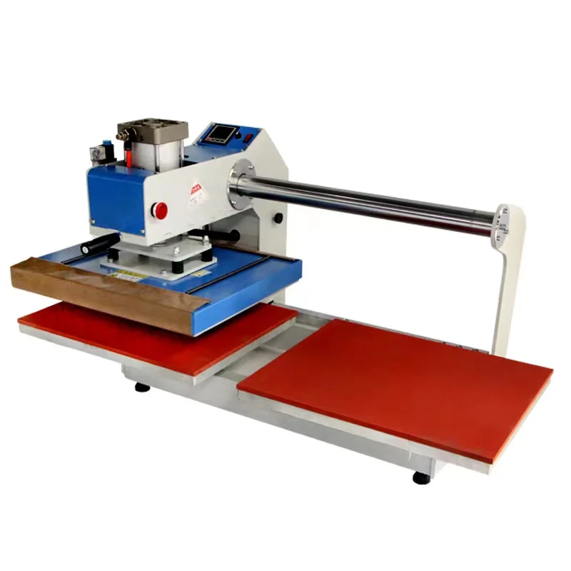 

Flatbed Semi-automatic Pneumatic Mark Label Heat Press Transfer Embossing Lace The Matrix or Plate Embossed Machine
