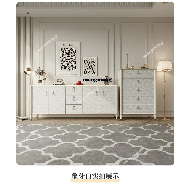 

Z136Solid wood dining side cabinet integrated side cabinet against the wall Wine cabinet suitable for bedrooms and living rooms