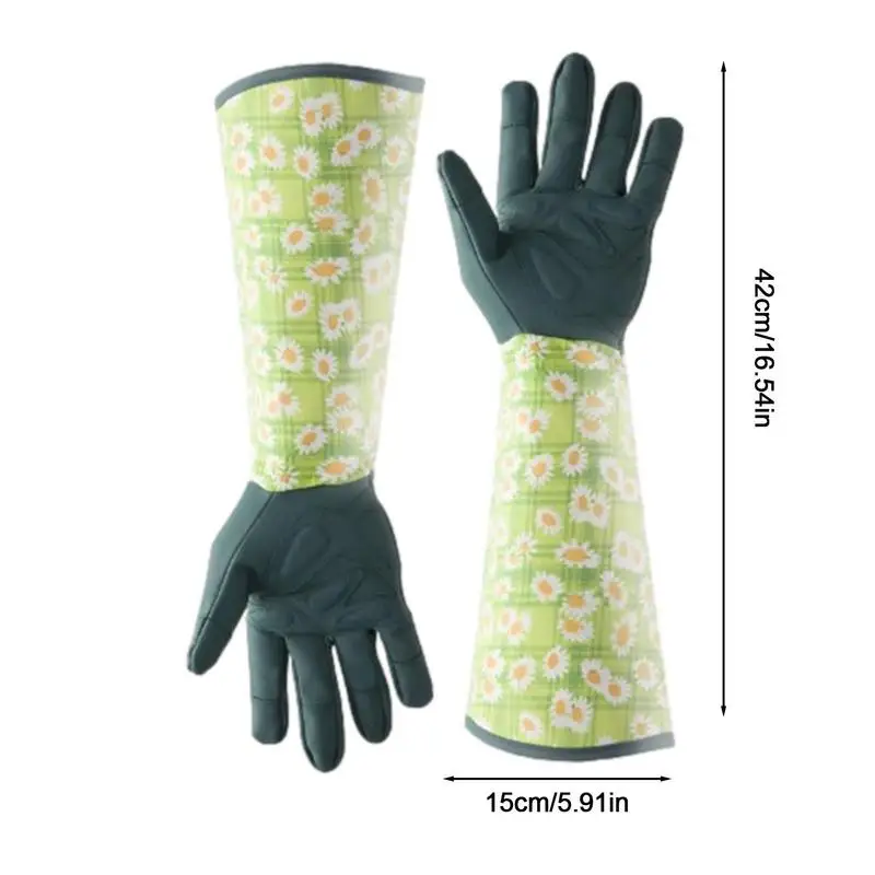 Gardening Gloves Rose Pruning Gloves for Women Long Thorn Proof Gardening Gloves Breathable Leather Gauntlet Best Garden Gift