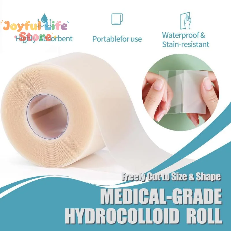 Hot 1 Roll Artificial Skin Wound Dressing Pimple Patch Freely Cuttable Skin-Friendly Adhesive Keep Wound Clean