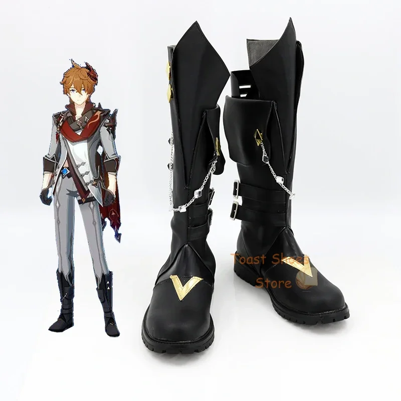 

Игра Косплей Комикс Аниме Игра для Con Хэллоуина Косплей Костюм Опора Genshinimpact Tartaglia Обувь Tartaglia