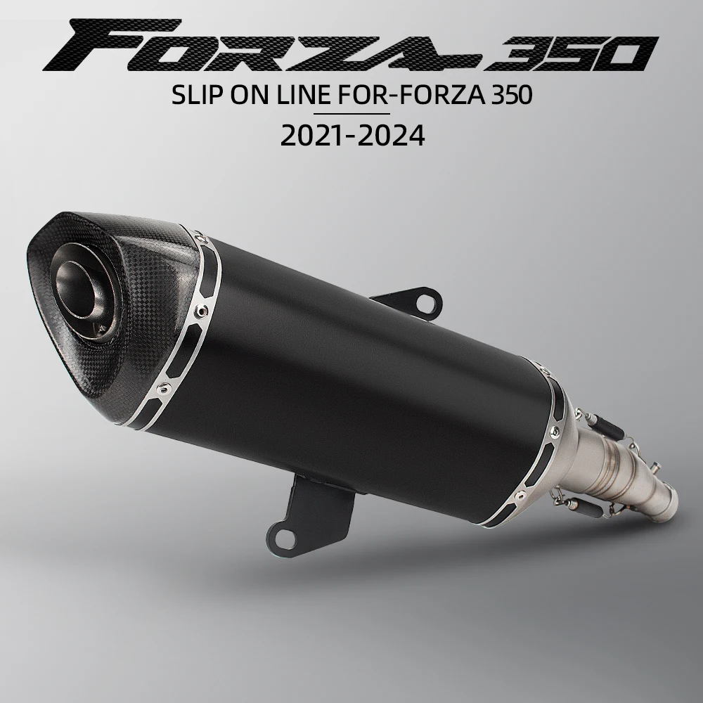 

For forza350 NSS350 Silp on full Motorcycle exhaust muffler system DB killer 470mm 2021-2022
