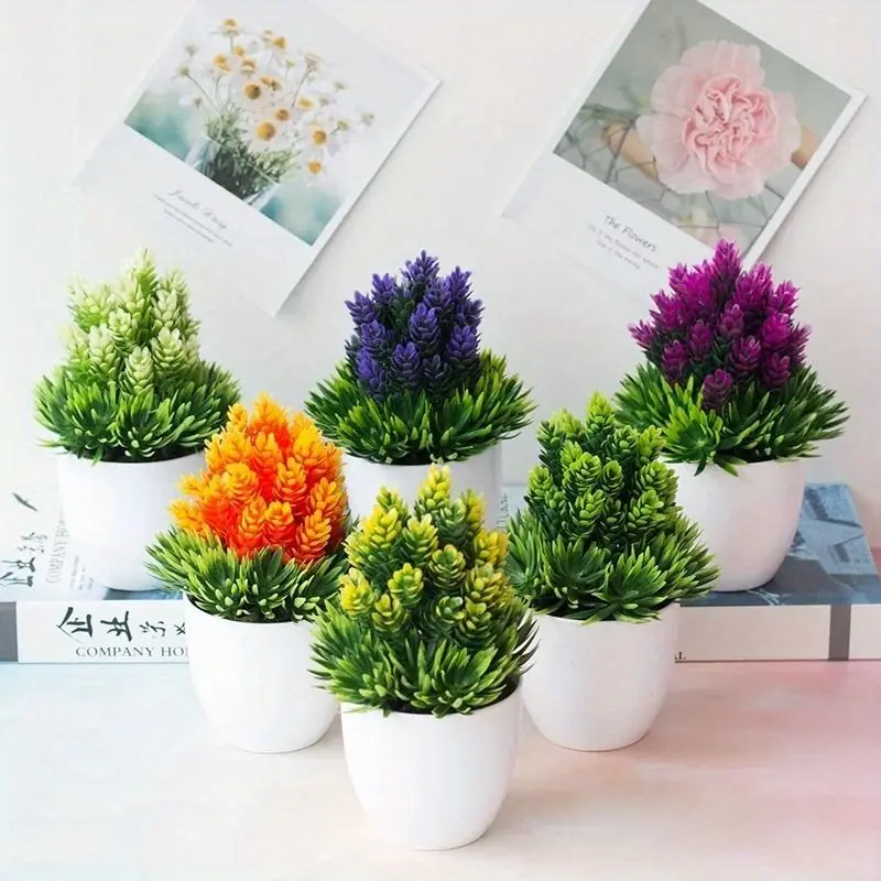 1pc, Artificial Cute Funny Plants Bonsai, Small Simulated Tree Pot Grass, Perfect For Home Garden Office Table Room Decoration