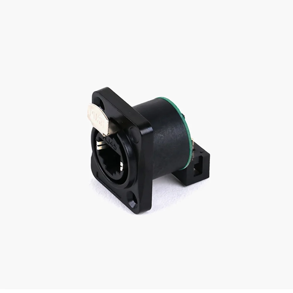 1pc RJ45 with PCB Board Connector,D Type RJ45 CAT5/5E/6 Network 8P8C Female Panel Mount Sockets,RJ45 Ethernet Extension Adapter