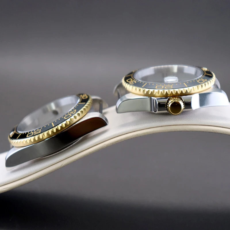 นาฬิกาแซฟไฟร์สำหรับผู้ชายขนาด40มม. หน้าปัดขนาด28.5มม. ใส่ได้พอดีกับ NH34 GMT-Master NH36 NH35 NH38 ETA2824 Miyota8215ตัวเรือนเซรามิก38มม.