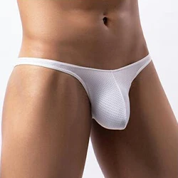 Sexy Panties For Man U Convex Briefs Thin G-String Underwear Thong Low Waist Panties Underpants T-Back Skinny Lingerie Briefs