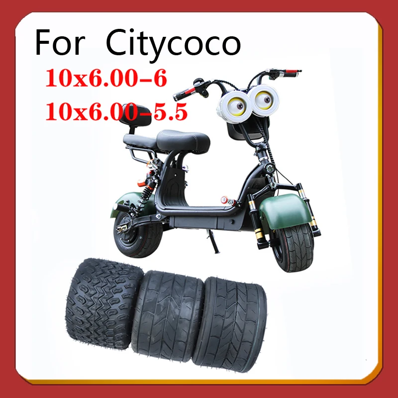 

10 Inch Wide Tyre 10x6.00-6 10X6 00-5.5 Motorcycle Vacuum Special Tire for Harley Electric Scooter Mini-Citycoco Tubeless Tire