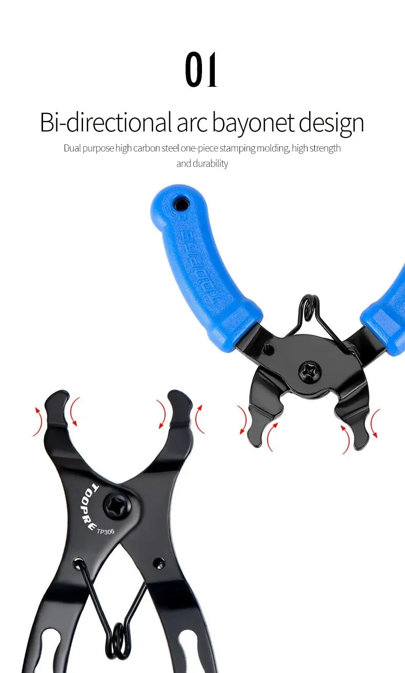 TOOPRE Fahrradkette Magic Buckle Zange Mountainbike Kette Quick Release Magic Buckle Zange Demontage Installationswerkzeug – Detail 5