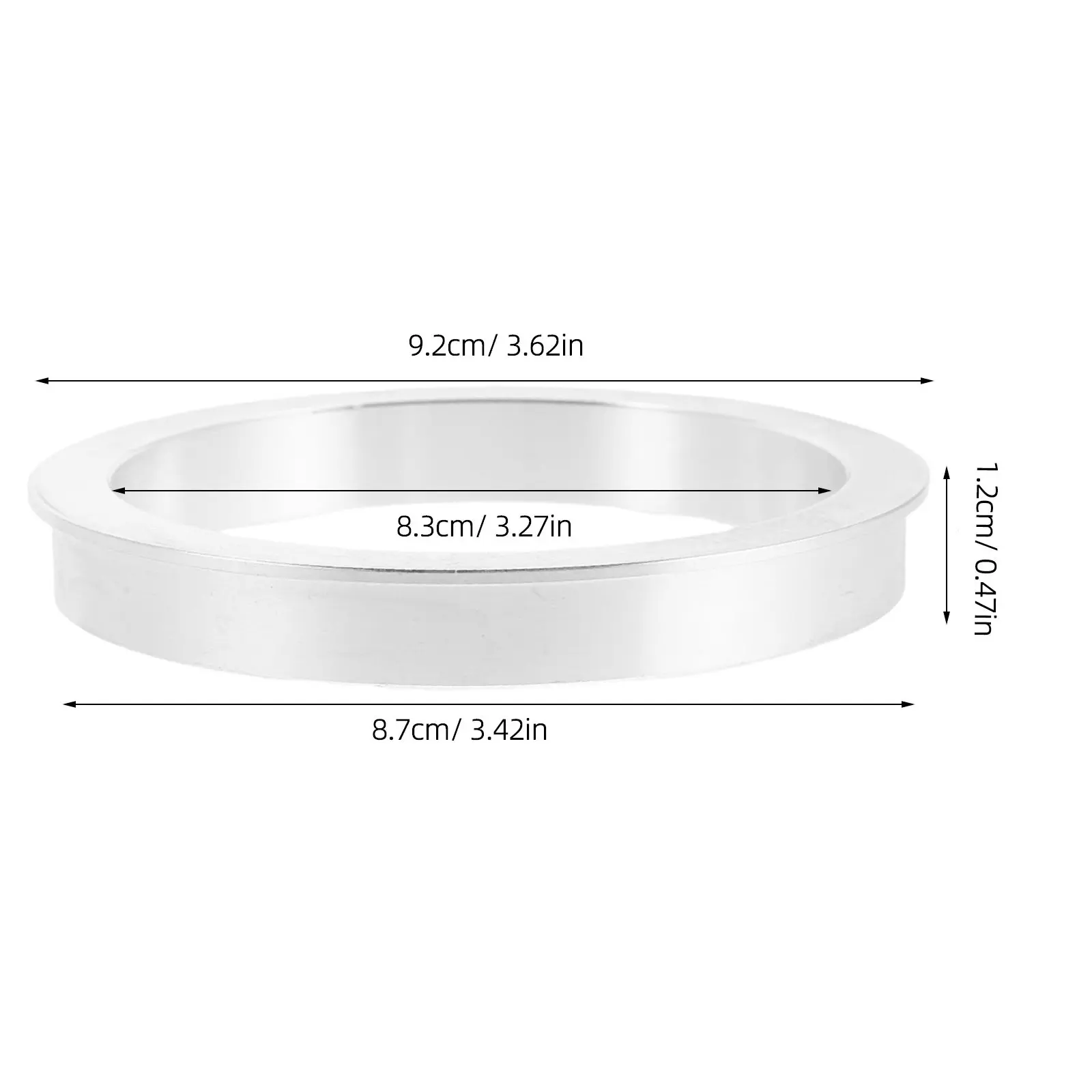 80 Mm Aluminum Cup Sealer Ring for Manual Milk Tea Sealing Machine Compatible with Paper Plastic Cups High Edge Universal view 2