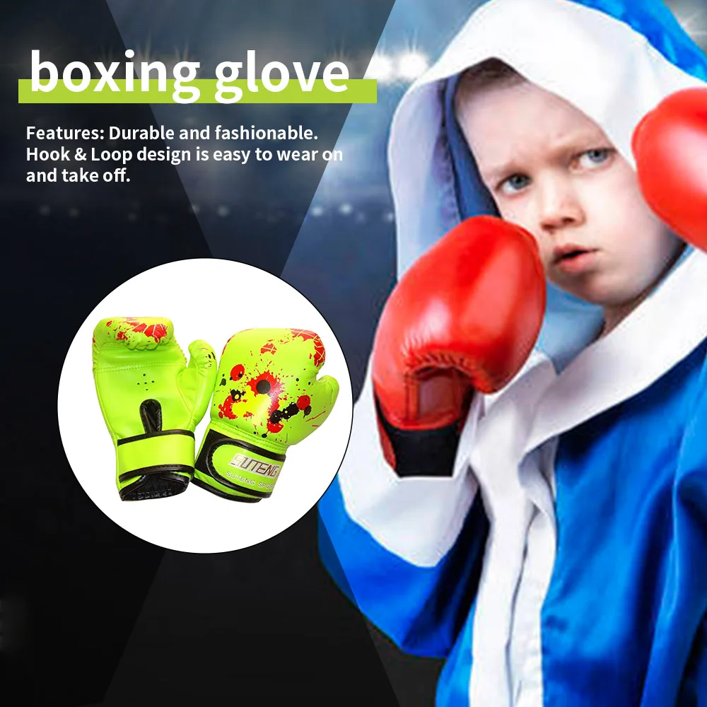 Children Boxing Glove PU Leather Sport Punch Bag Training Gloves Sparring Glove for Kids