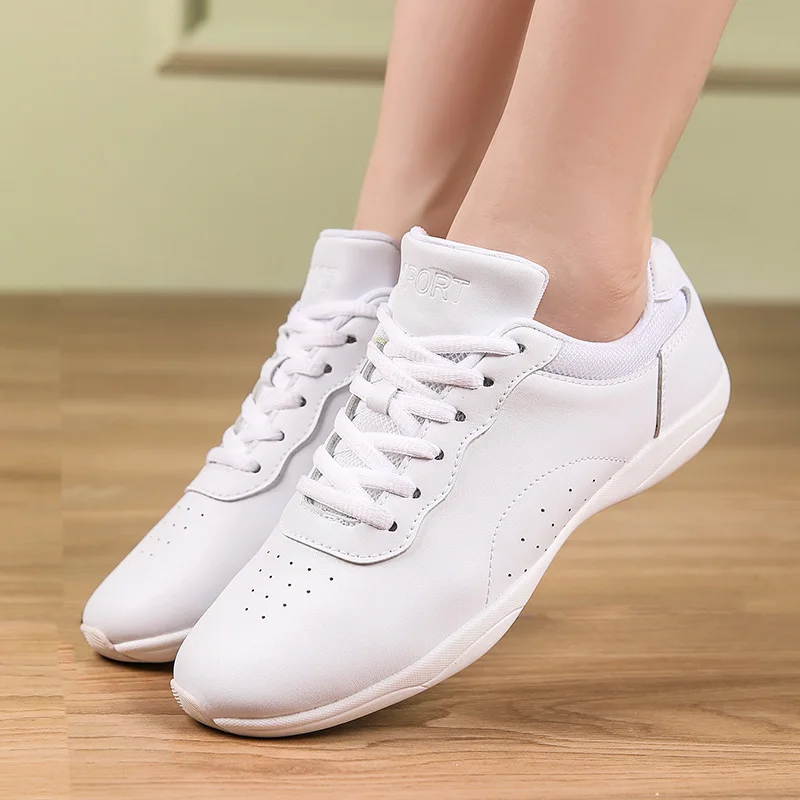 cheer shoes Girls White Dance Shoes Sneakers Youth Cheerleading Shoes Athletic Training Tennis Kids Competitive Aerobics Shoes