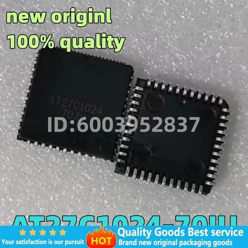 

(5piece) 100% New AT27C1024-70JU AT27C1024 PLCC44 Chipset