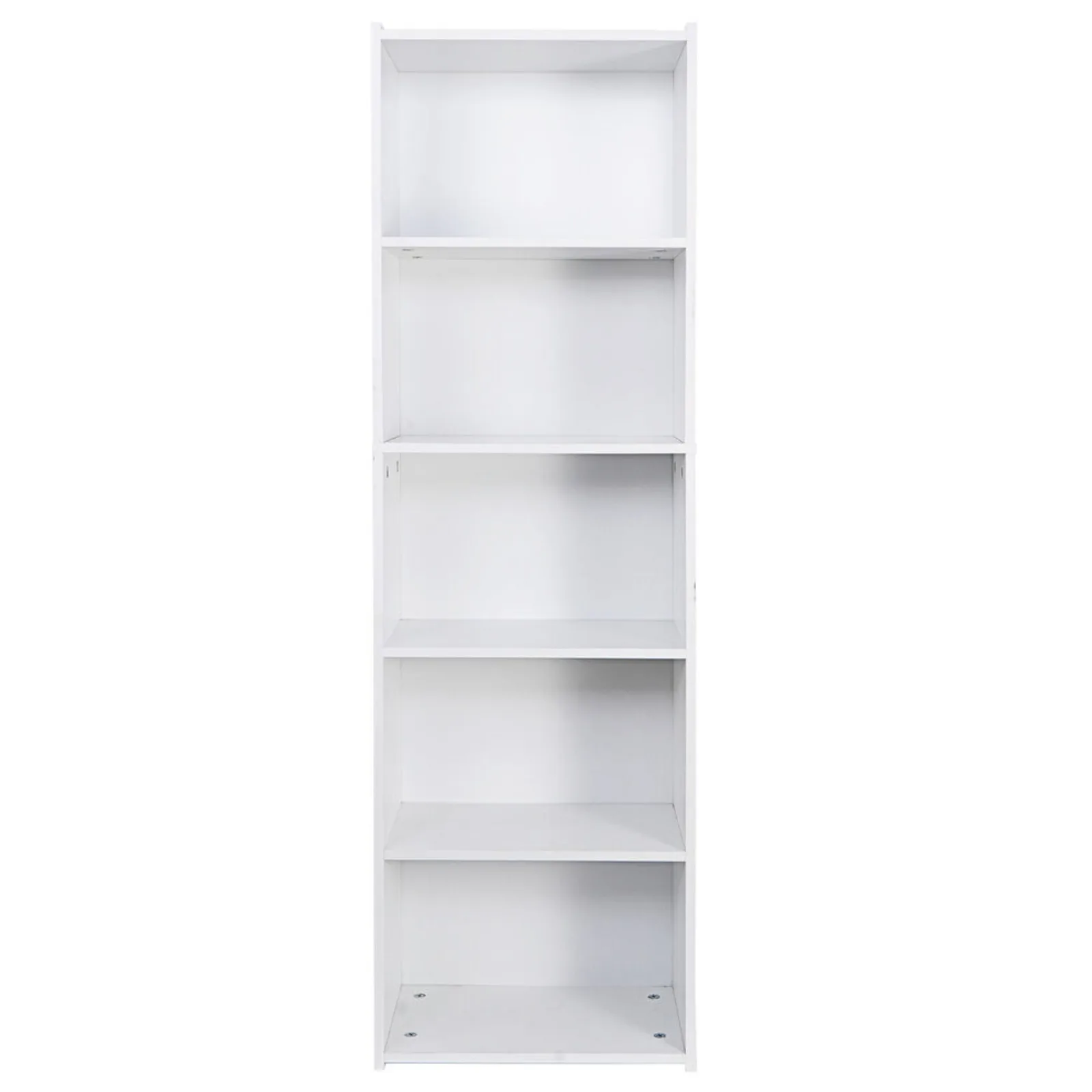 5 Tier Bookcase Organizer Open Book Shelf MDF PB Bookshelf Display 5 Cubes White United States