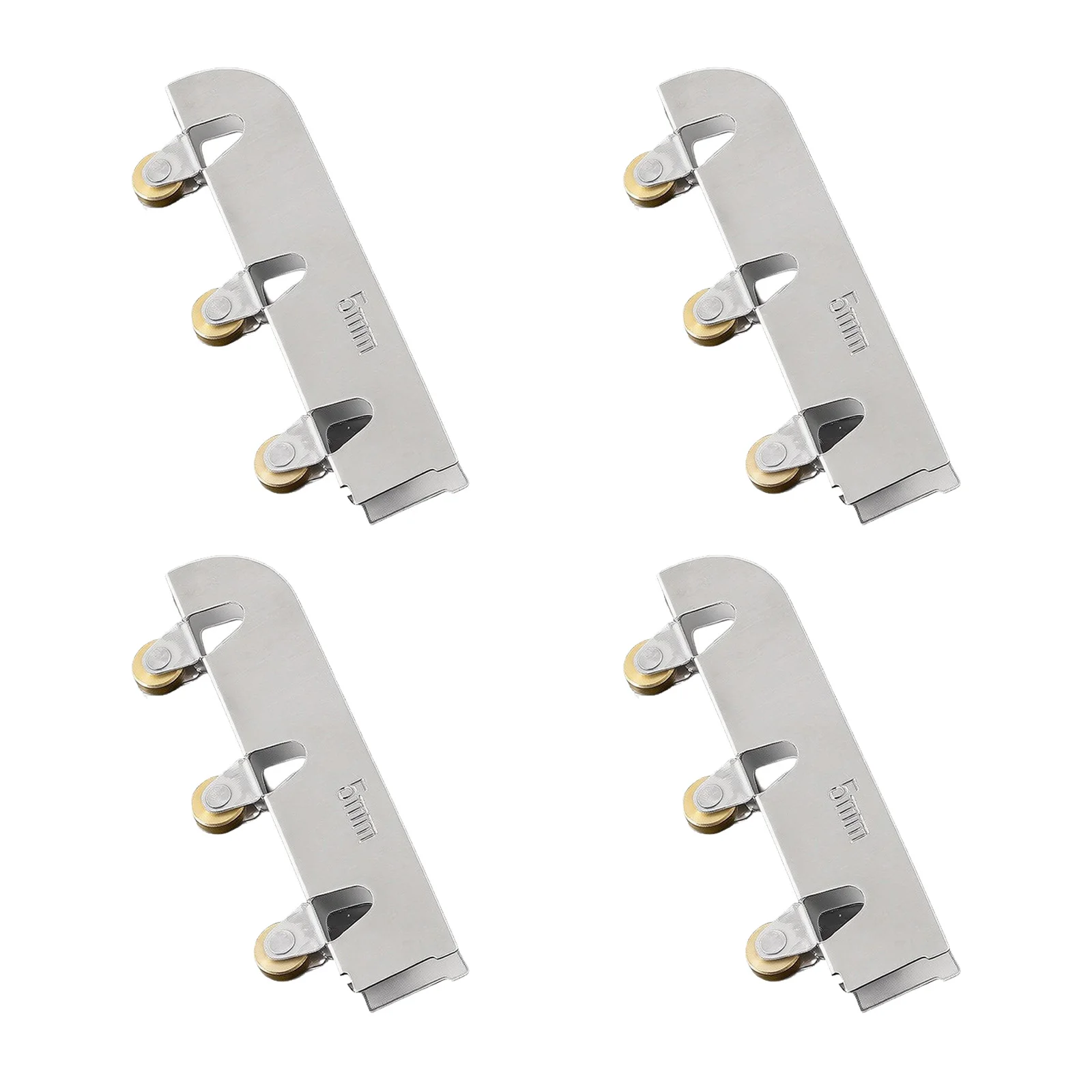 For Smooth Operating Sliding Door Rollers with SUS 201 Housing and Precision Brass Wheels for Frameless Glass Applications
