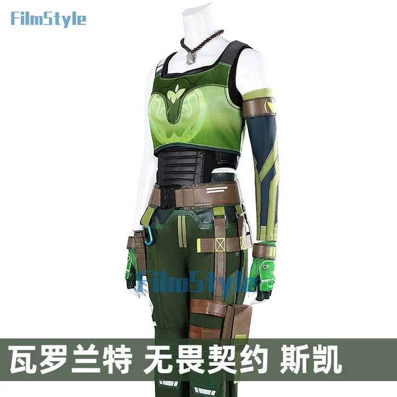 FilmStyle Valorant Skye Cosplay Uniform Hallowen Carnival Play Role Clothes Clothing New Full Set for Women Men