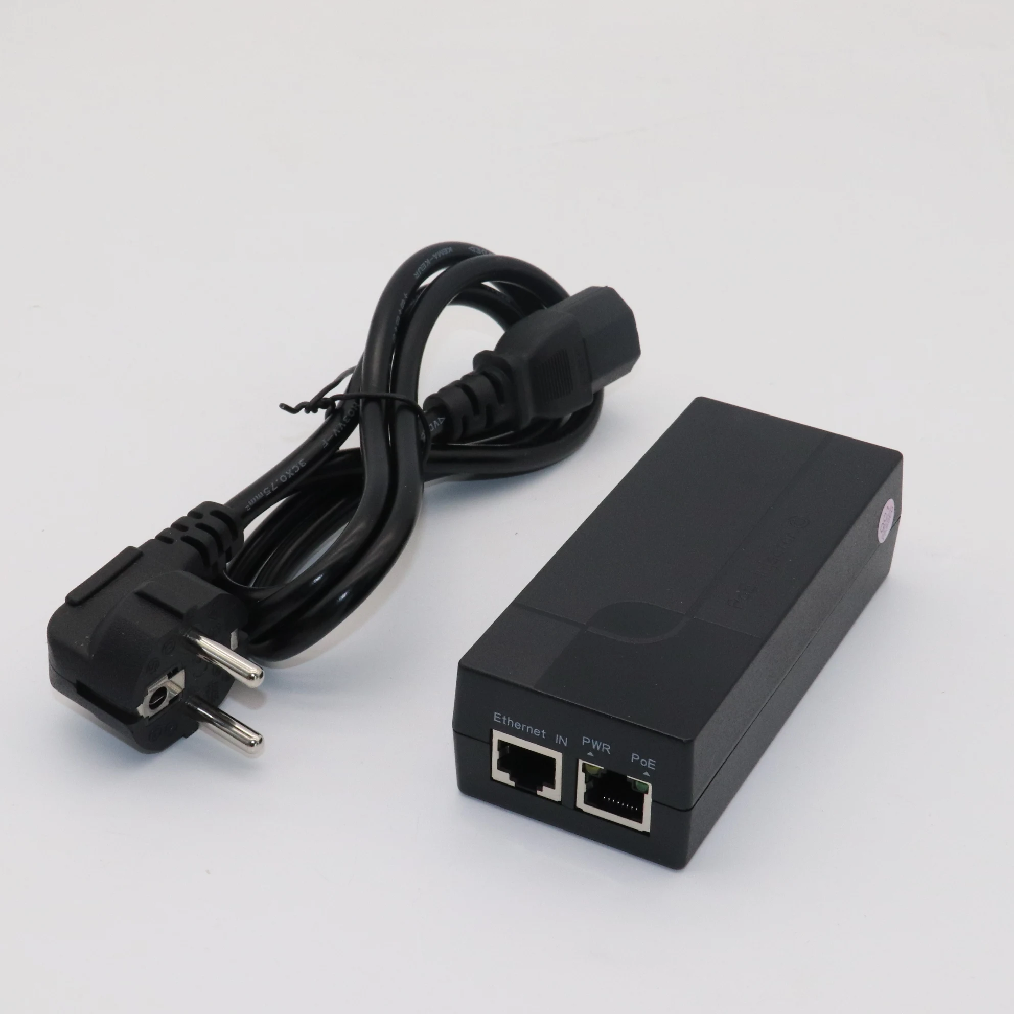 Wireless IP camera Poe injector 35/60W, Ethernet injector 2 * RJ45 + 1 * AC 50-60Hz NVR IP camera, CCTV security system, DIY