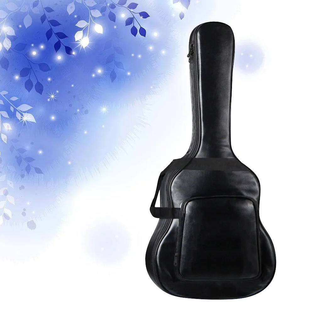 

1Pcs 40 41 Inch Double Shoulder Guitar Bag Portable Acoustic Folk Guitar Carry Case Outdoor Travel Music Storage Black