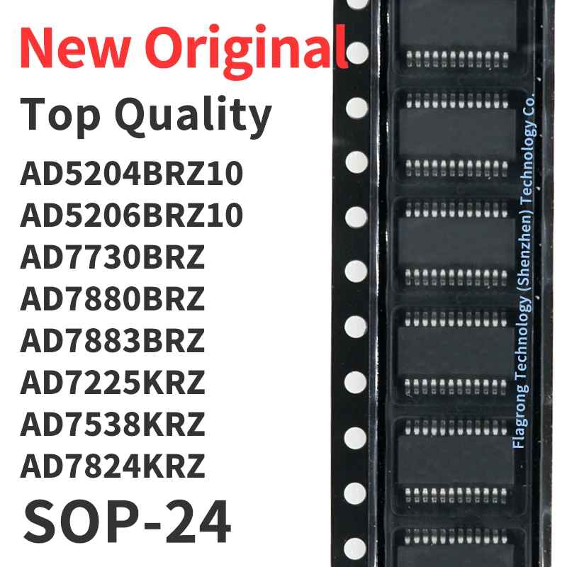 (1 Piece) AD5204BRZ10 AD5206BRZ10 AD7730BRZ AD7880BRZ AD7883BRZ AD7225KRZ AD7538KRZ AD7824KRZ SOP-24 Chip IC New Original