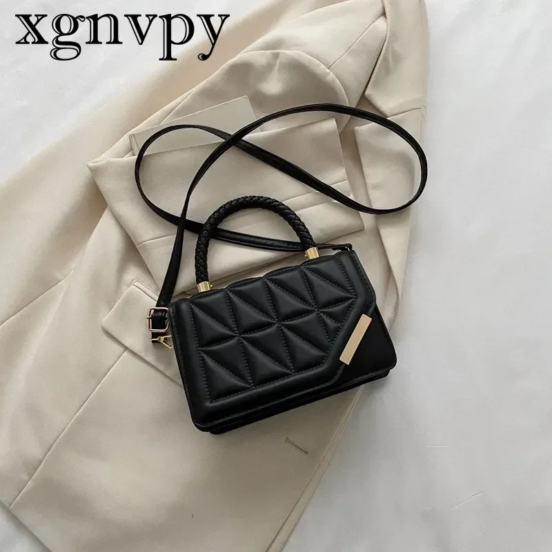 Xgnvpy-Bolso pequeño para mujer, bandolera de hombro, informal, Simple, cuadrado