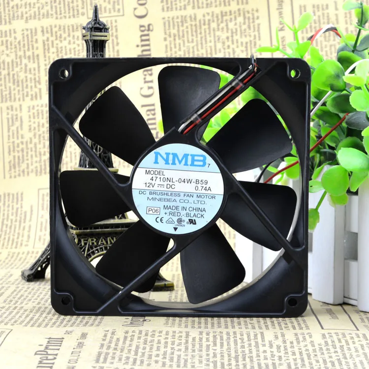 12025 12V 0.74A 4710NL-04W-B59 12CM FAN SPEED DETECTION COOLING FAN