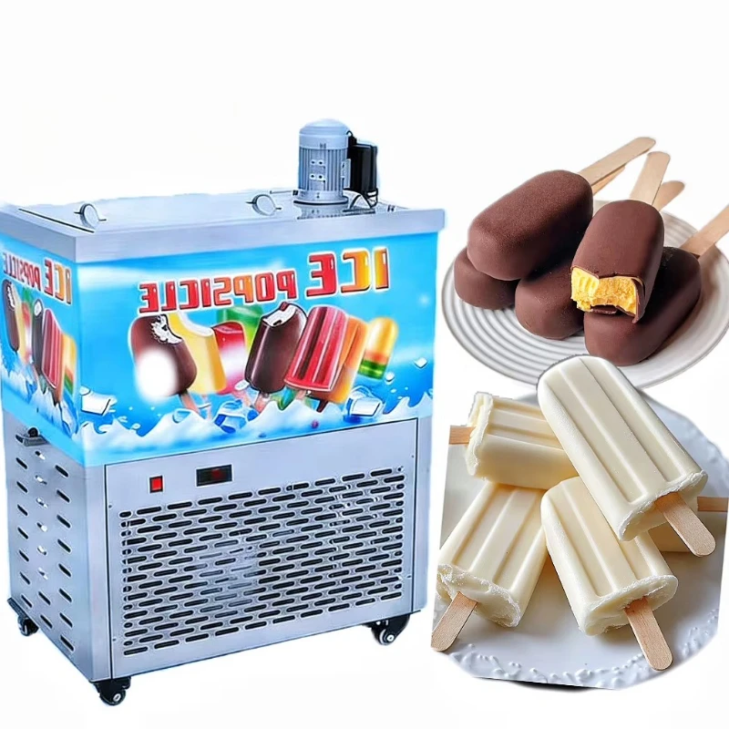 Automatic popsicle machines and fruit popsicle machines for dessert production