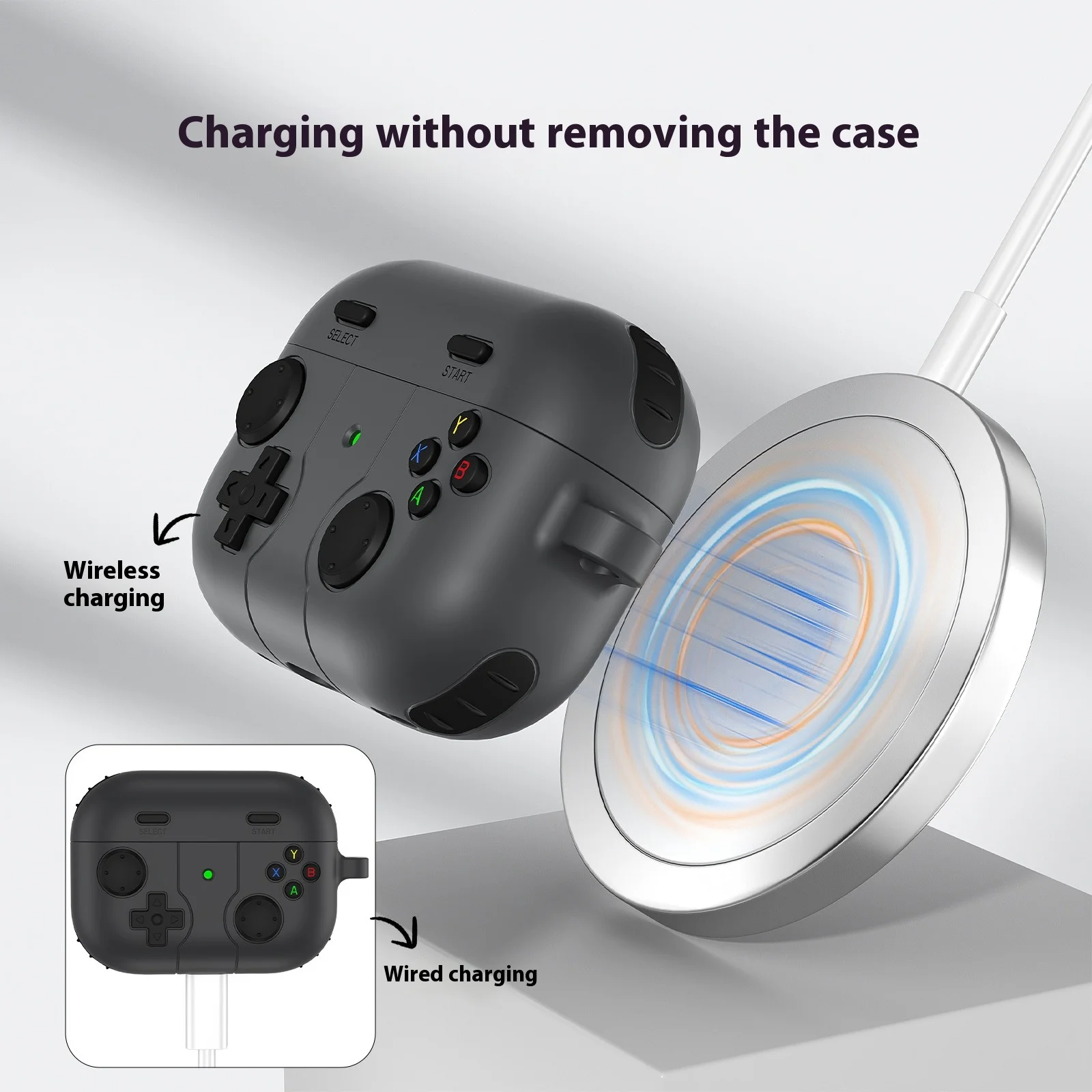 For airpods airpods pro airpods 3 case airpods pro 2 case Retro game console headpho Earphone casene protective cover