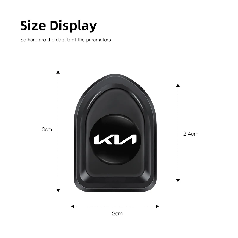 2/4 قطعة خطاف تخزين صغير ذاتي اللصق للسيارة ملحقات لكيا EV6 ستينغر ريو سورينتو بيكانتو Ceed Borrego Syros K4 K5 K8 K9