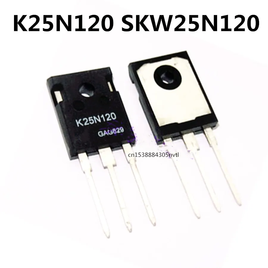 Original 5pcs/ K25N120 SKW25N120   TO-247 1200V 25A