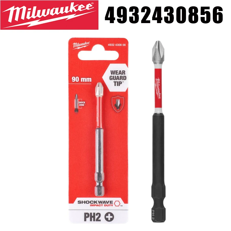 Milwaukee 4932430856 Shockwave PH2 90mm Impact Screwdriver Bit Durable & Long Lasting