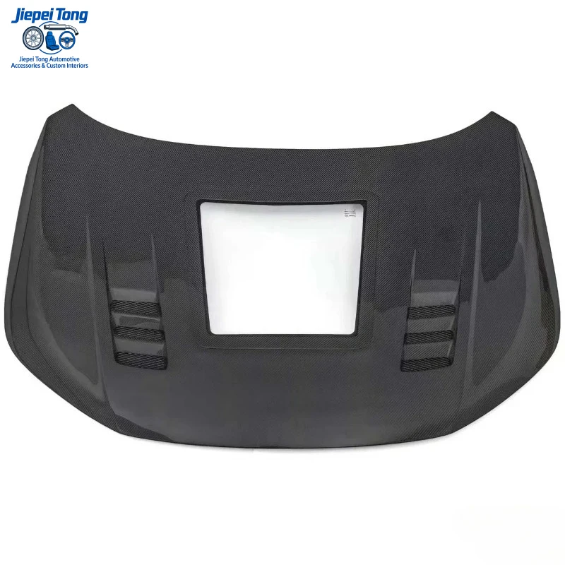 

Precision-Fit FOR Honda Civic 11th Gen Front Hood CMST B Style Carbon Fiber