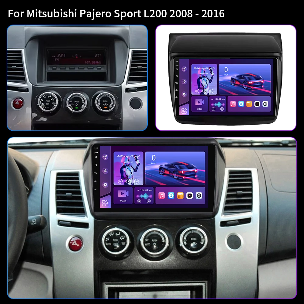 Android 16 For Mitsubishi Pajero Sport 2 2008 - 2016 L200 Triton 2006 - 2014 Carplay Car Radio Multimedia Video Player Stereo BT