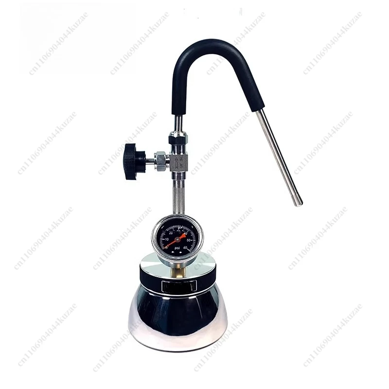 Portable Detachable Steam Milk Frother - Camping-Friendly Foam Maker for Moka Pot
